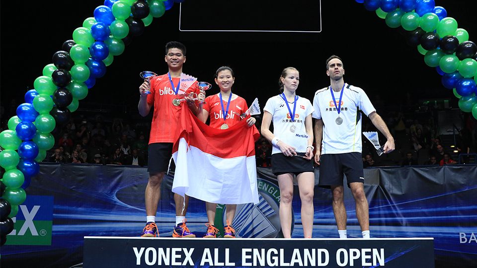 Praveen Jordan/Debby Susanto berada di atas podium. Copyright: &copy; HUMAS PP PBSI
